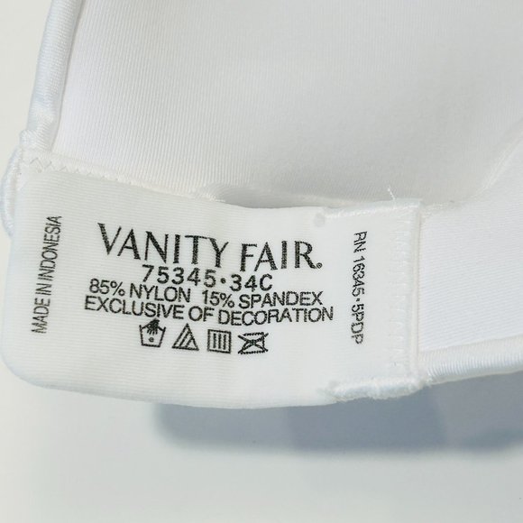 NEW with TAGS Vanity Fair Full Coverage Beauty Back Smoothing Bra (34C) - Picture 8 of 8